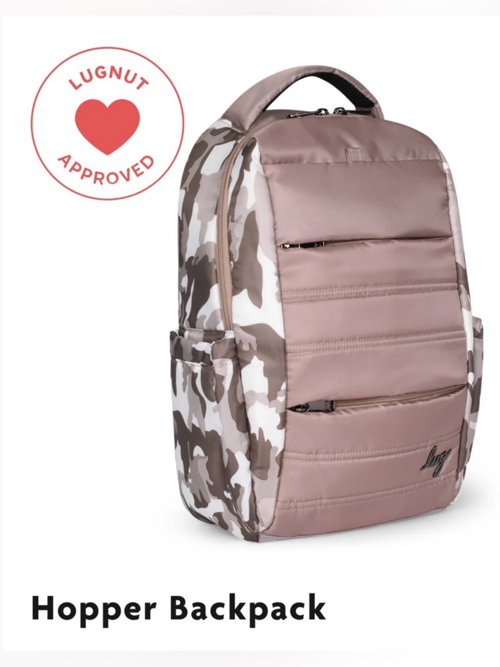 lug Hopper Backpack Camo Taupe Sand NWT - Picture 2 of 7